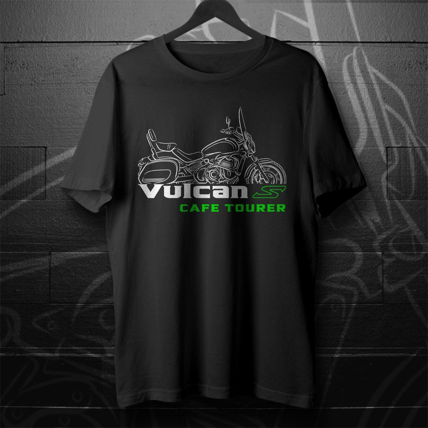 Kawasaki Vulcan S Cafe Tourer Inspired T-Shirt - Motorcycle Tee Shirt for Riders