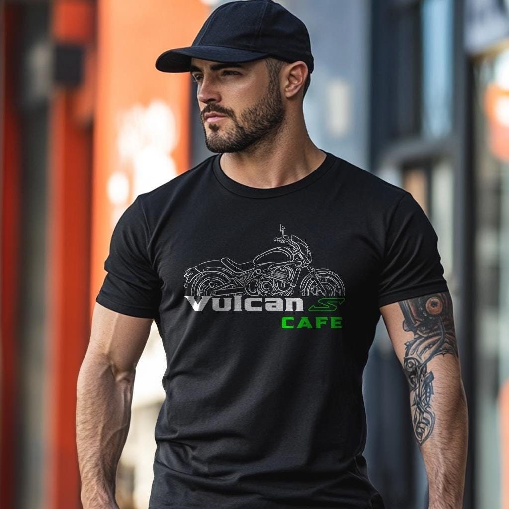 Kawasaki Vulcan S Cafe Inspired T-Shirt - Motorcycle Tee Shirt for Riders