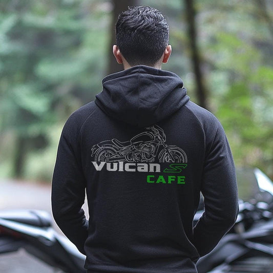 Kawasaki Vulcan S Cafe Inspired Hoodie - Motorcycle Sweatshirt for Riders