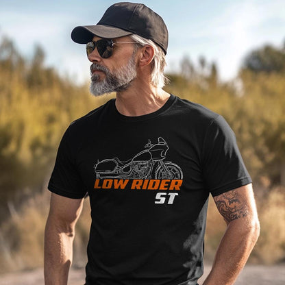 Harley-Davidson FXLRST Low Rider ST Inspired T-Shirt - Biker Motorcycle Tee Shirt