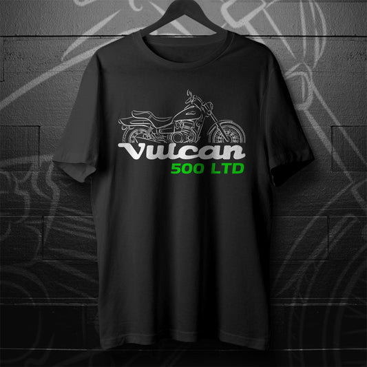 Kawasaki EN500 Vulcan Classic LTD 1996-2009 Inspired T-Shirt - Motorcycle Tee Shirt for Riders