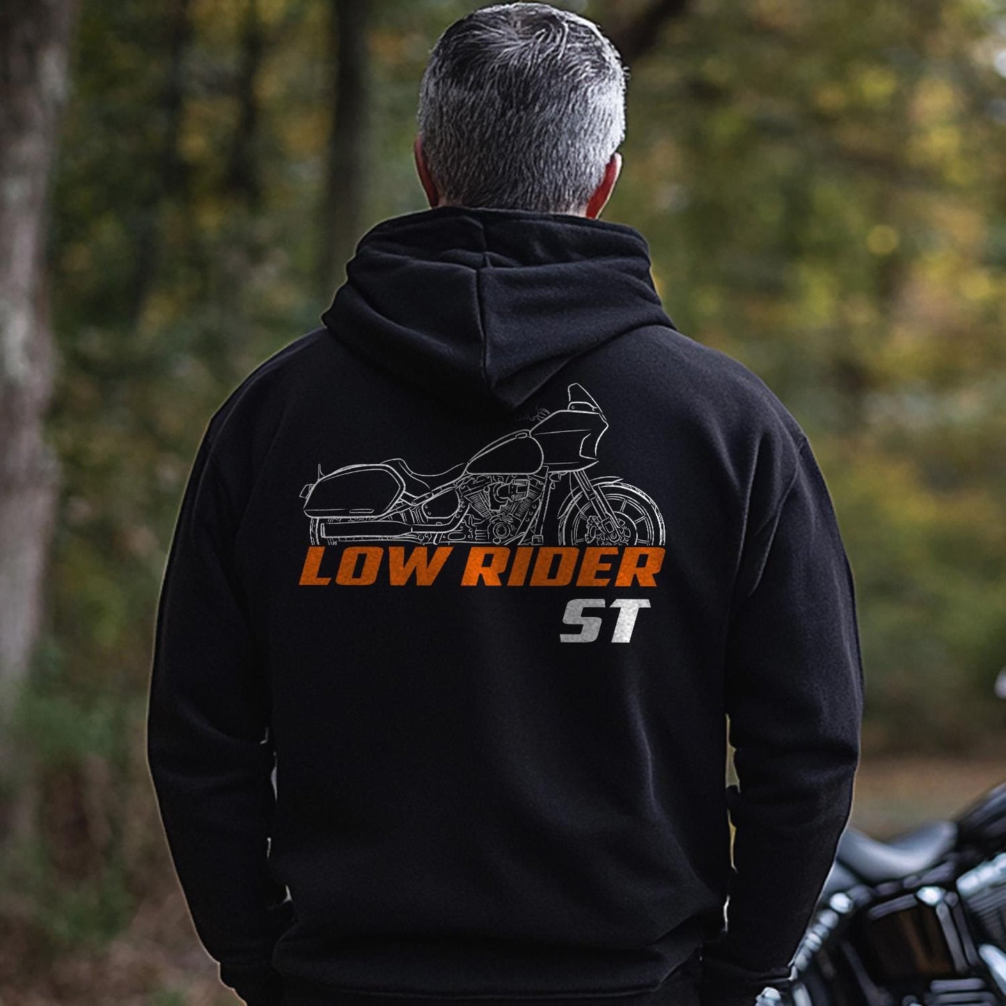 Harley-Davidson FXLRST Low Rider ST Inspired Hoodie - Biker Motorcycle Sweatshirt