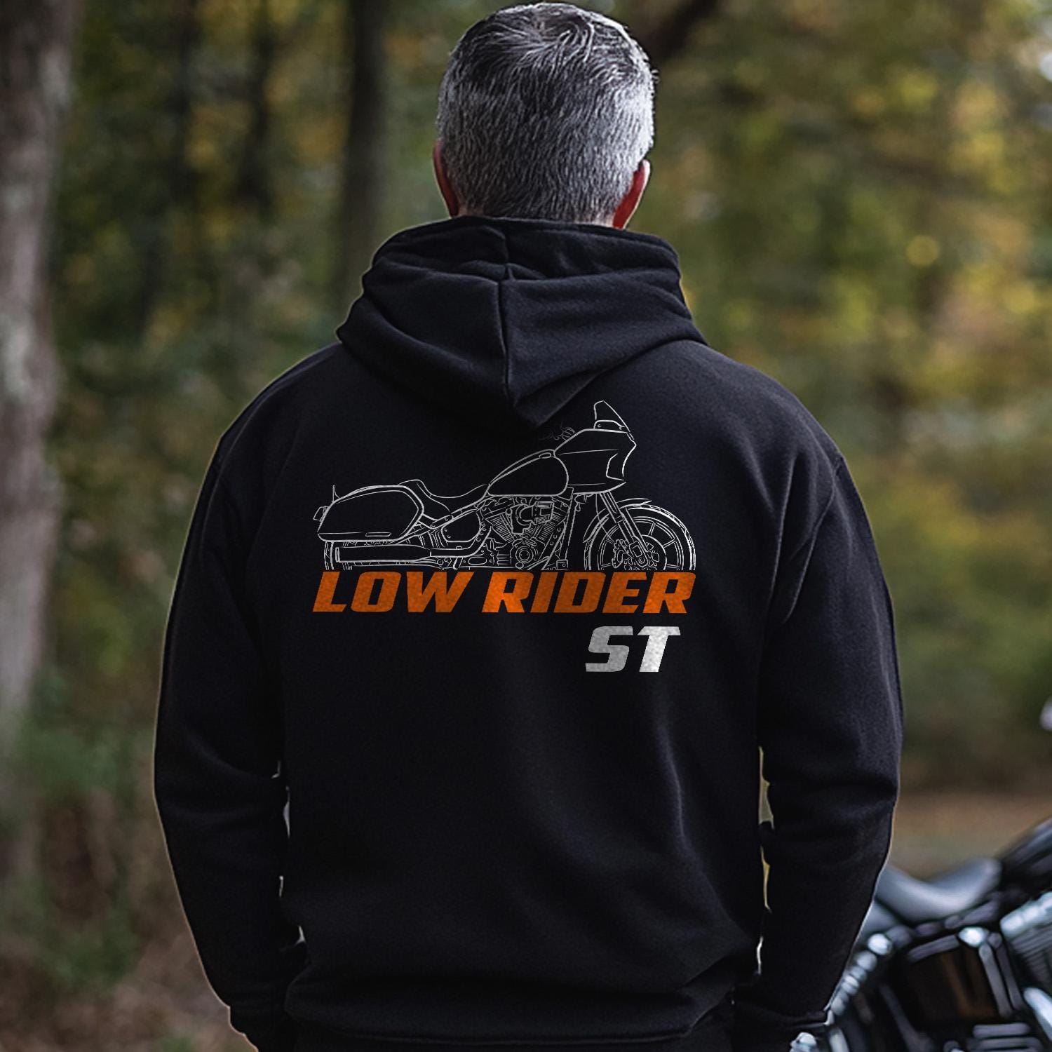 Harley-Davidson FXLRST Low Rider ST Inspired Hoodie - Biker Motorcycle Sweatshirt