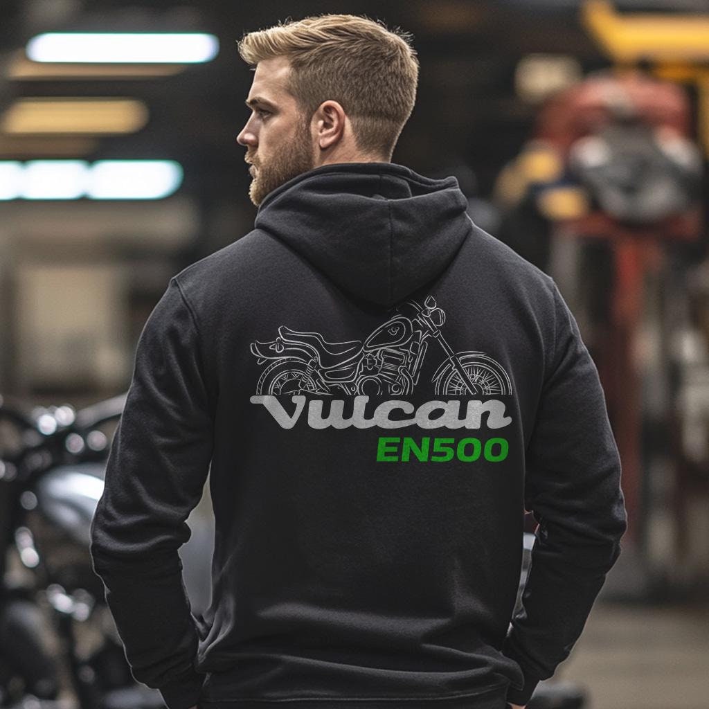 Kawasaki Vulcan 500 EN500 1990-96 Inspired Hoodie - Motorcycle Sweatshirt for Riders