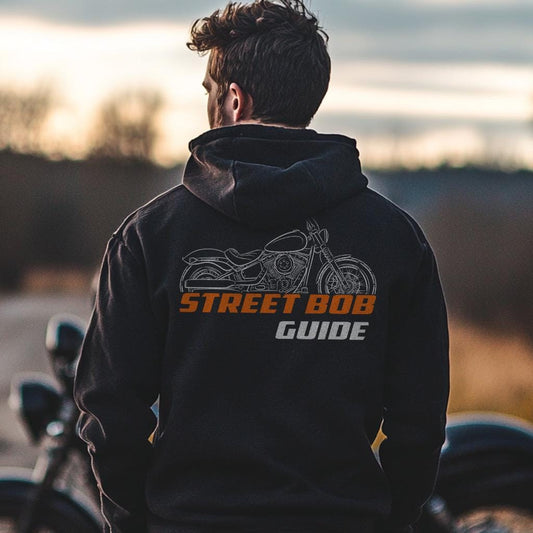 Harley-Davidson FXBB Softail Street Bob Guide Inspired Hoodie - Biker Motorcycle Sweatshirt