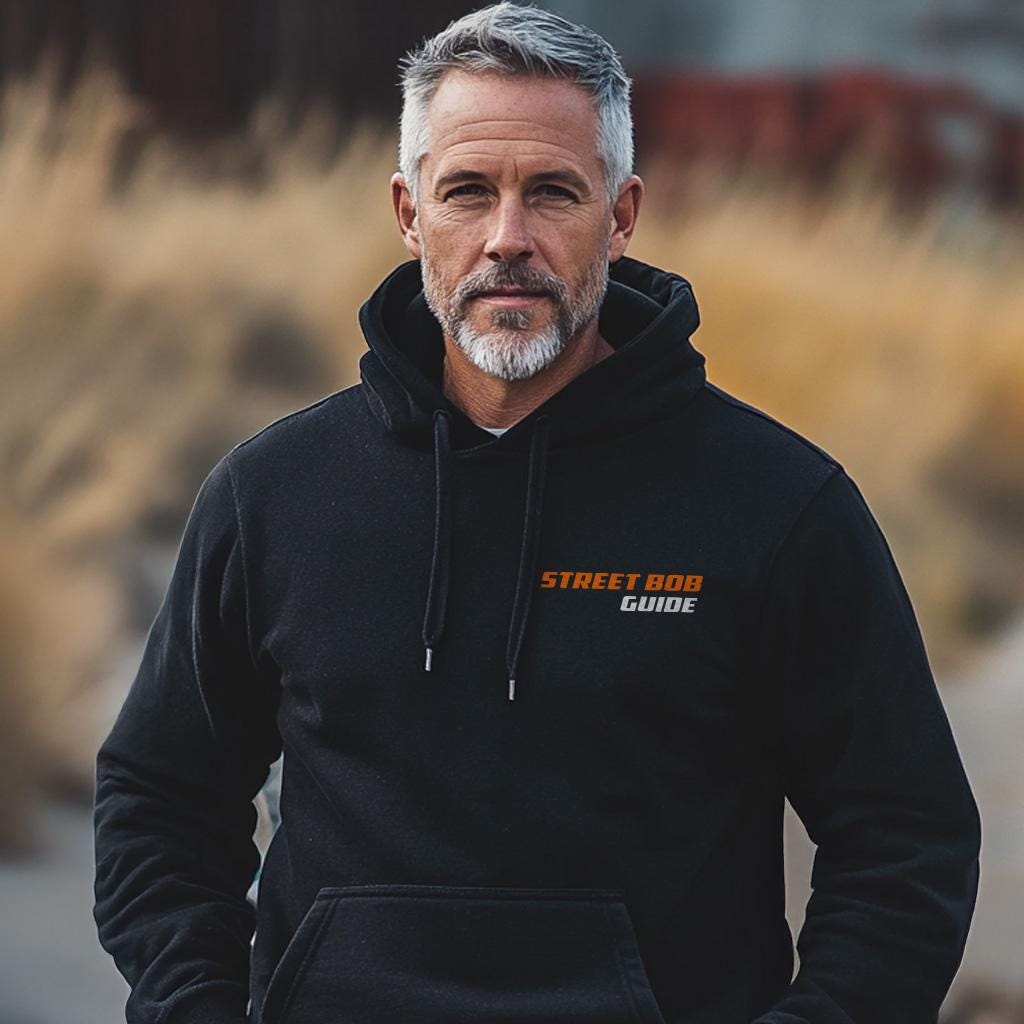 Harley-Davidson FXBB Softail Street Bob Guide Inspired Hoodie - Biker Motorcycle Sweatshirt