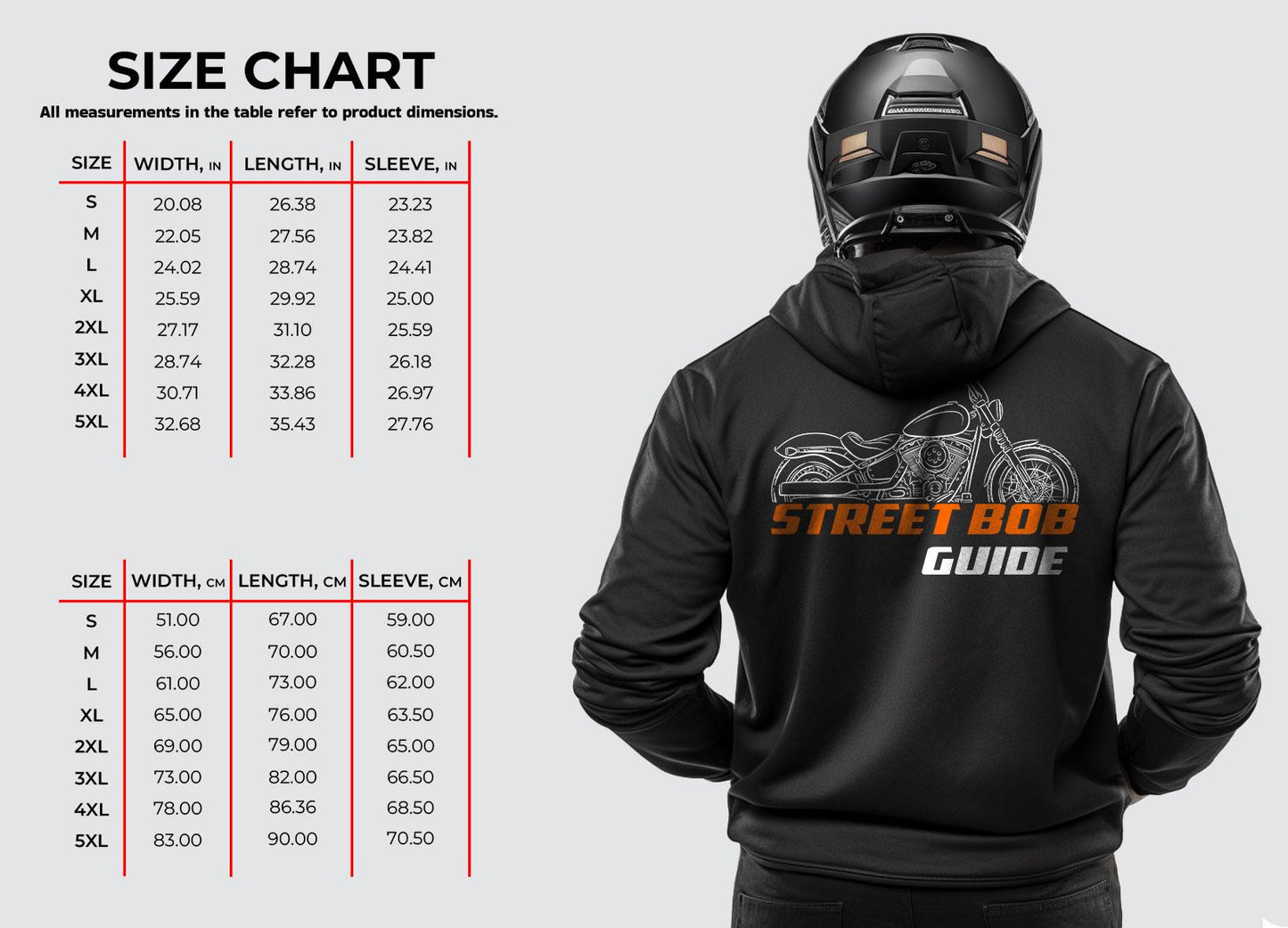 Harley-Davidson FXBB Softail Street Bob Guide Inspired Hoodie - Biker Motorcycle Sweatshirt