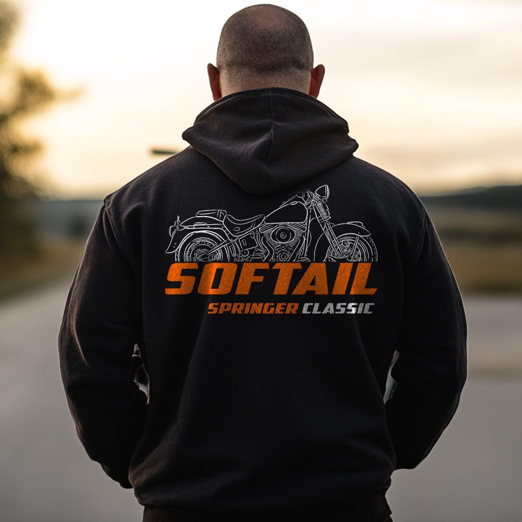Harley-Davidson FLSTSC & FLSTSC Softail Springer Classic Inspired Hoodie - Biker Motorcycle Sweatshirt