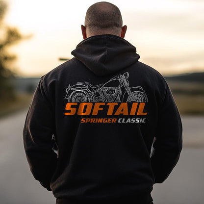 Harley-Davidson FLSTSC & FLSTSC Softail Springer Classic Inspired Hoodie - Biker Motorcycle Sweatshirt
