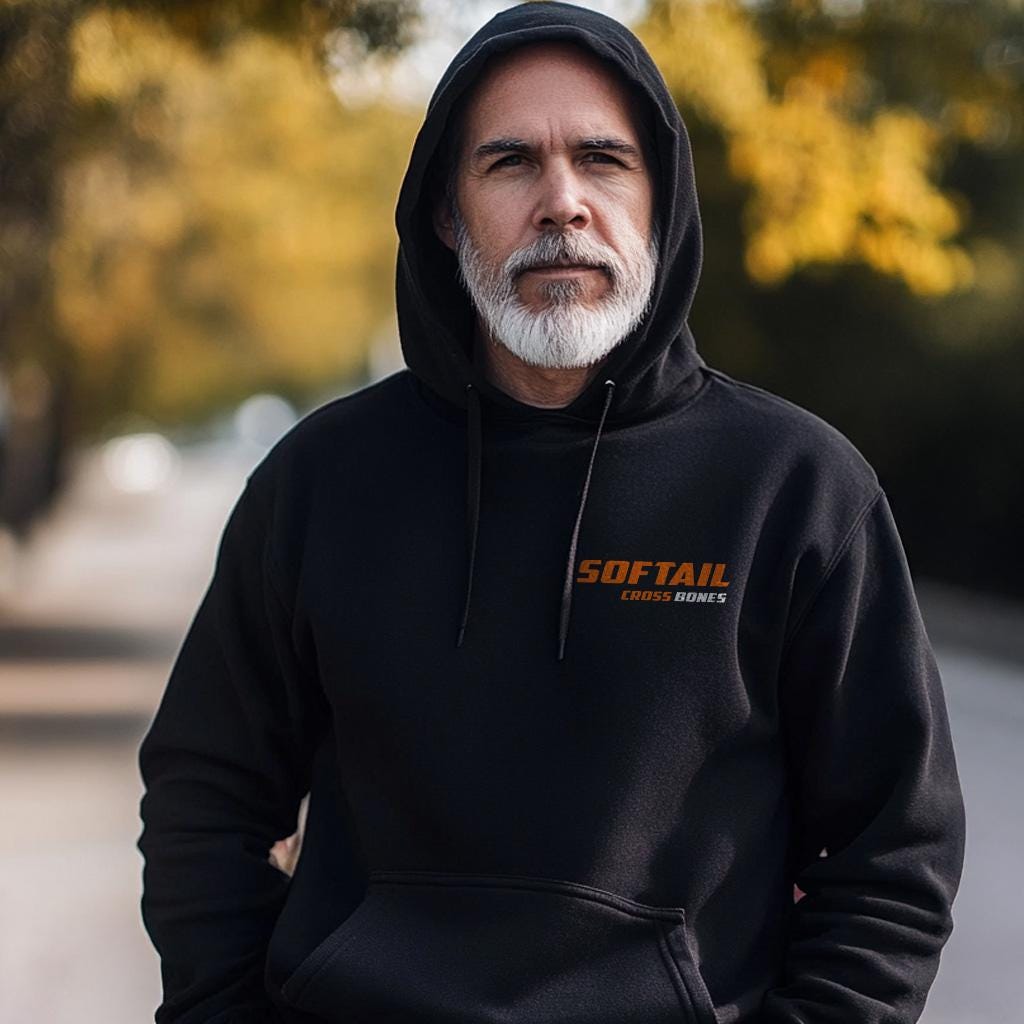 Harley-Davidson FLSTSB Softail Cross Bones Inspired Hoodie - Biker Motorcycle Sweatshirt