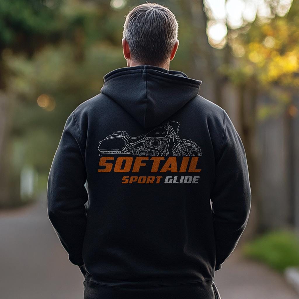 Harley-Davidson FLSB Sport Glide Softail Inspired Hoodie - Biker Motorcycle Sweatshirt