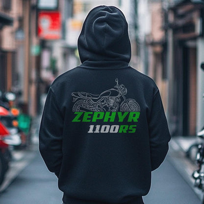 Kawasaki Zephyr 1100RS Inspired Hoodie - Motorcycle Sweatshirt for Riders
