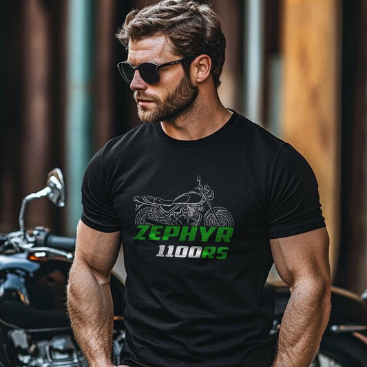 Kawasaki Zephyr 1100RS Inspired T-Shirt - Motorcycle Tee Shirt for Riders