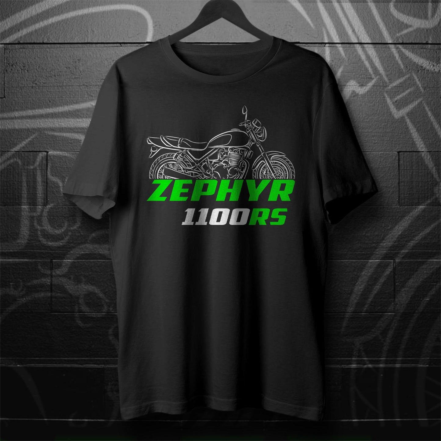 Kawasaki Zephyr 1100RS Inspired T-Shirt - Motorcycle Tee Shirt for Riders