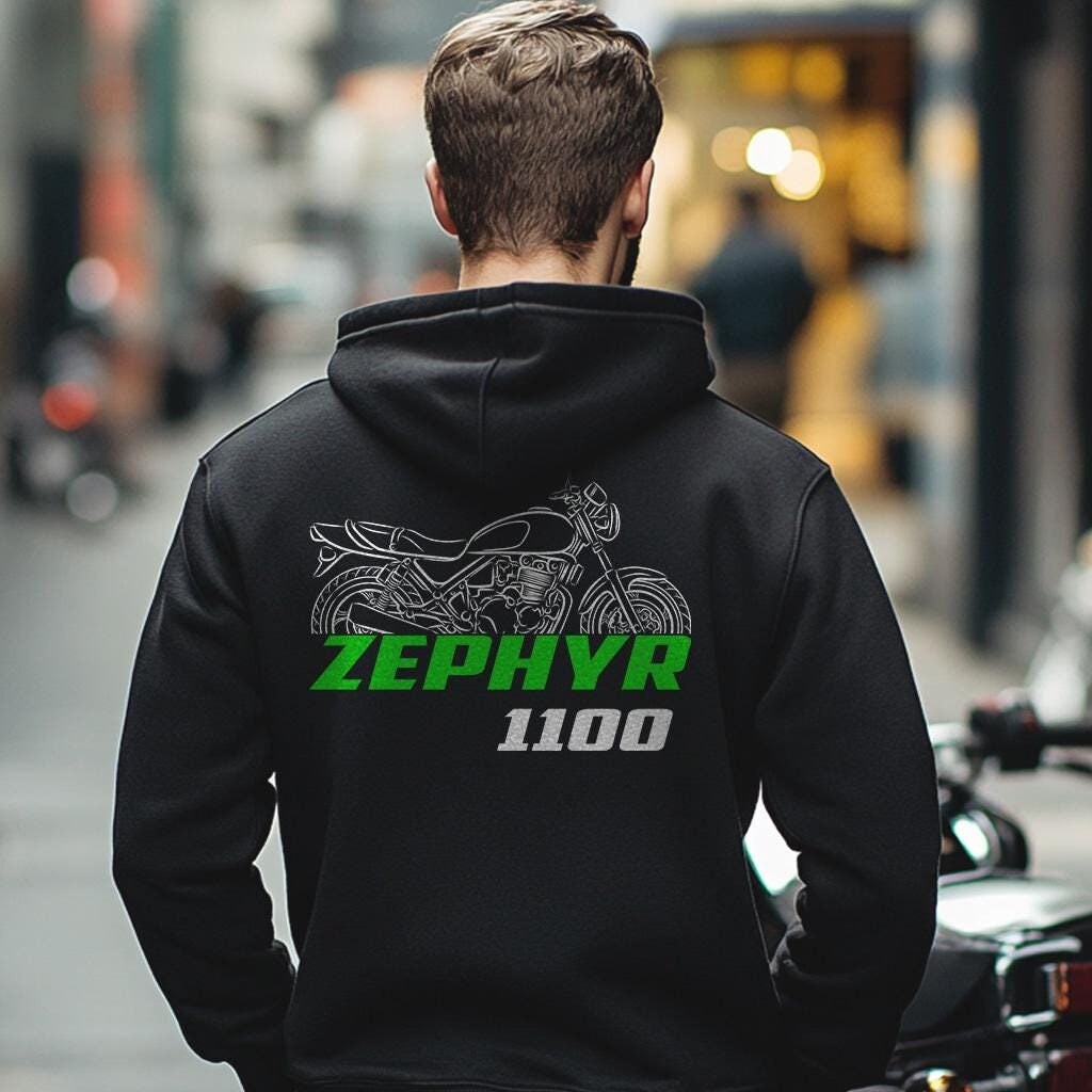 Kawasaki Zephyr 1100 Inspired Hoodie - Motorcycle Sweatshirt for Riders