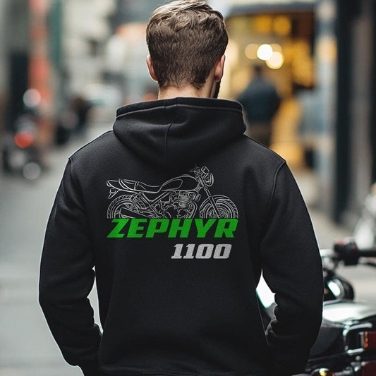 Kawasaki Zephyr 1100 Inspired Hoodie - Motorcycle Sweatshirt for Riders