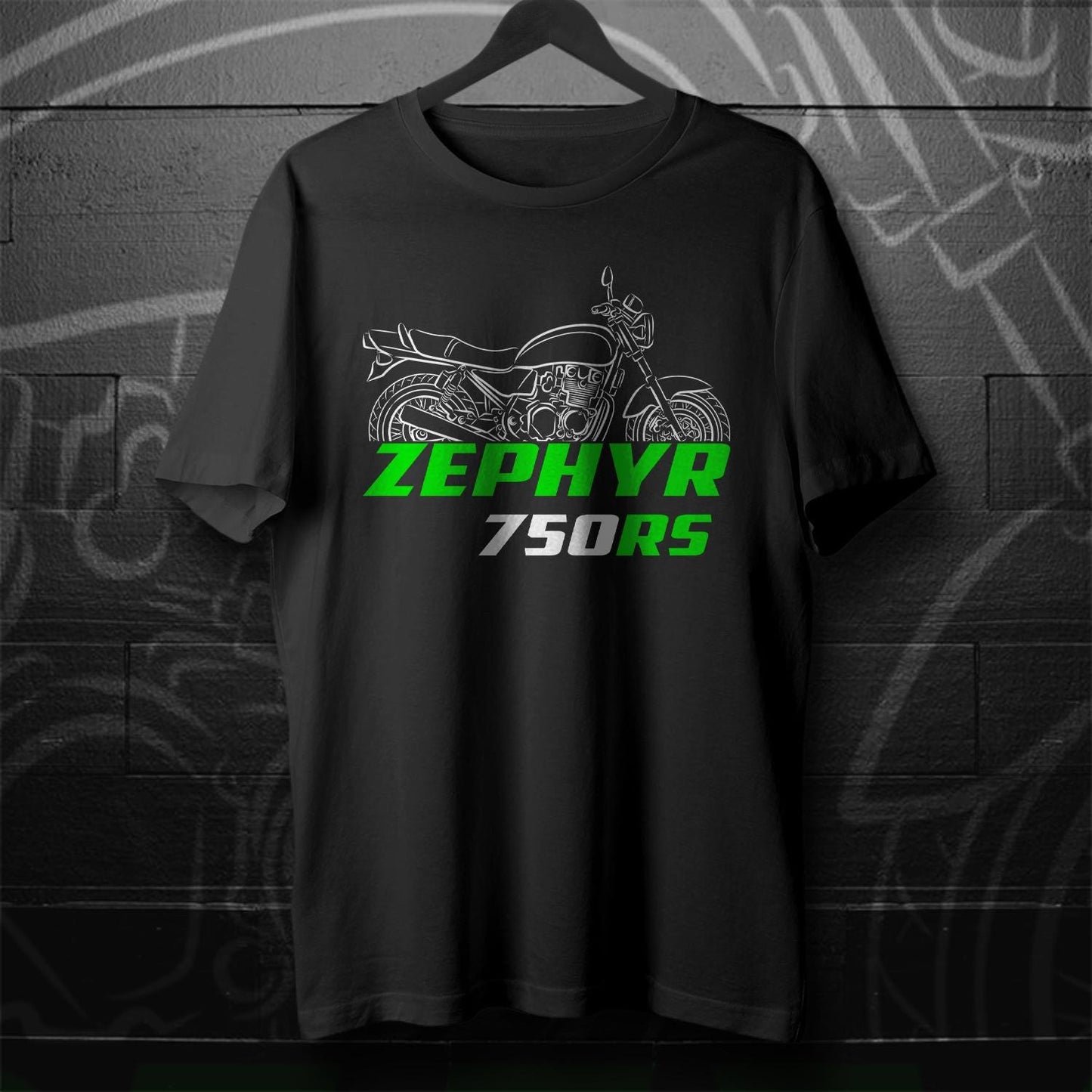 Kawasaki Zephyr 750RS Inspired T-Shirt - Motorcycle Tee Shirt for Riders