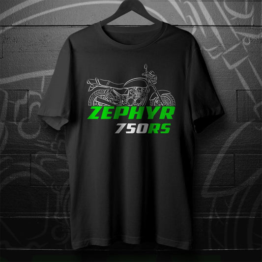 Kawasaki Zephyr 750RS Inspired T-Shirt - Motorcycle Tee Shirt for Riders