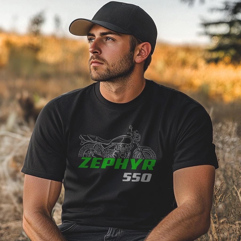Kawasaki Zephyr 550 Inspired T-Shirt - Motorcycle Tee Shirt for Riders