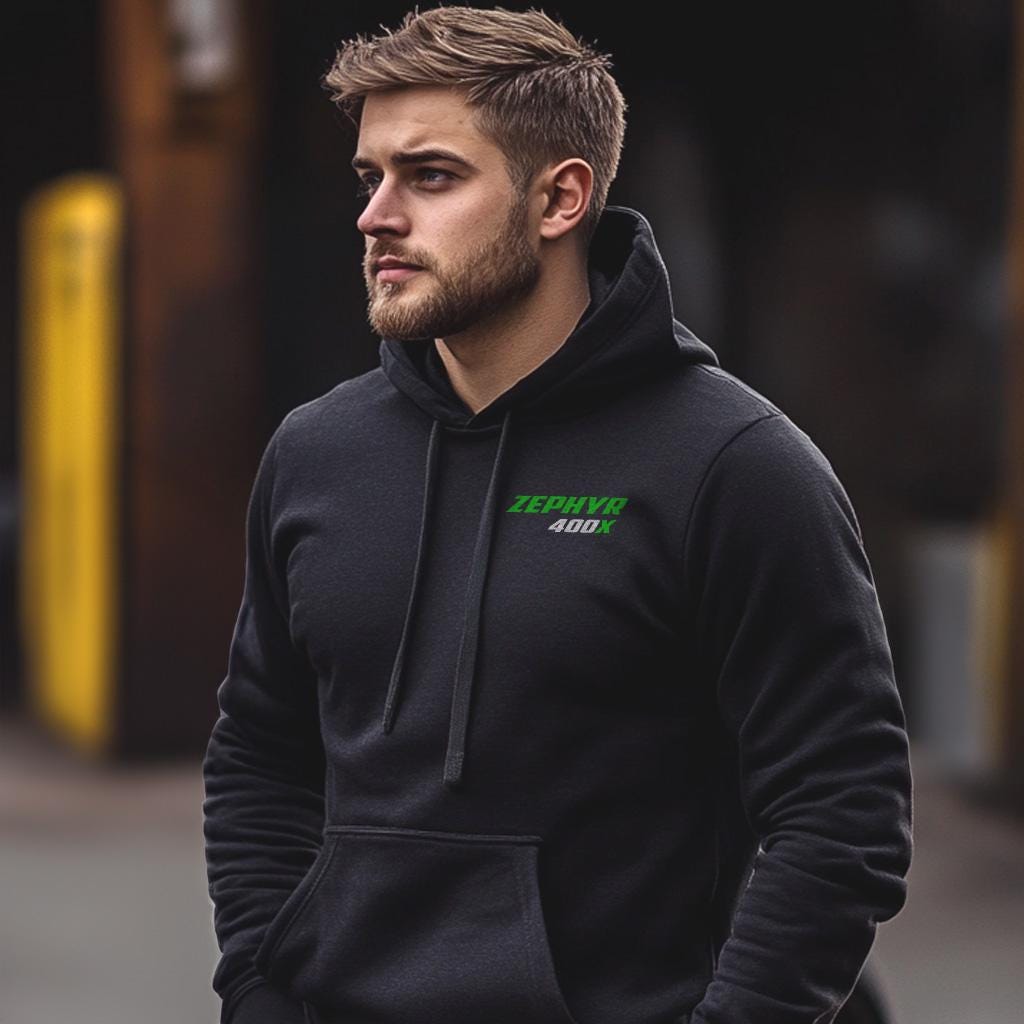 Kawasaki Zephyr 400X Inspired Hoodie - Motorcycle Sweatshirt for Riders