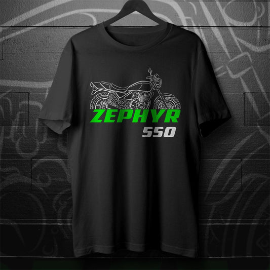 Kawasaki Zephyr 550 Inspired T-Shirt - Motorcycle Tee Shirt for Riders