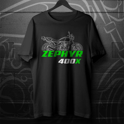 Kawasaki Zephyr 400X Inspired T-Shirt - Motorcycle Tee Shirt for Riders
