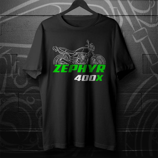 Kawasaki Zephyr 400X Inspired T-Shirt - Motorcycle Tee Shirt for Riders