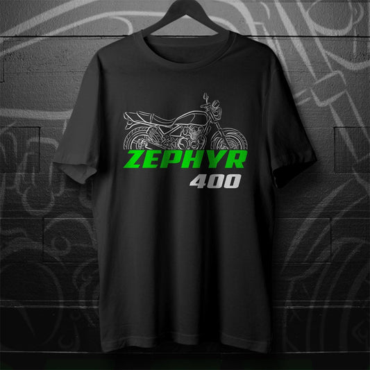 Kawasaki Zephyr 400 Inspired T-Shirt - Motorcycle Tee Shirt for Riders