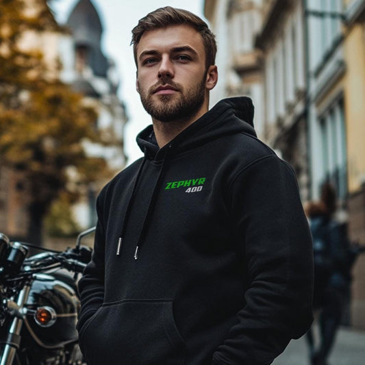 Kawasaki Zephyr 400 Inspired Hoodie - Motorcycle Sweatshirt for Riders