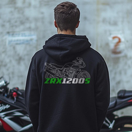 Kawasaki ZRX1200S Inspired Hoodie - Motorcycle Sweatshirt for Riders