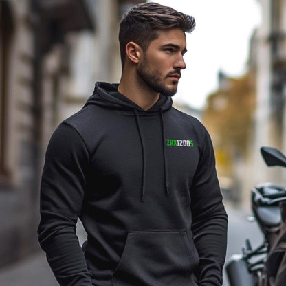 Kawasaki ZRX1200S Inspired Hoodie - Motorcycle Sweatshirt for Riders