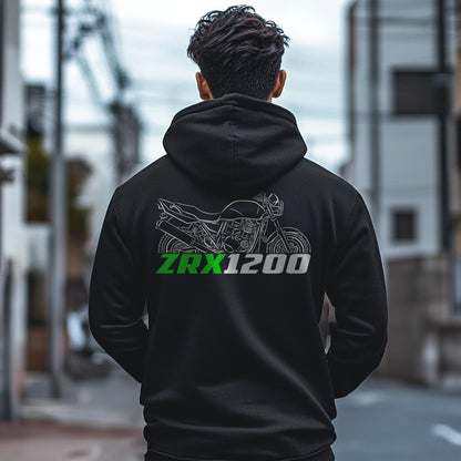 Kawasaki ZRX1200 Inspired Hoodie - Motorcycle Sweatshirt for Riders