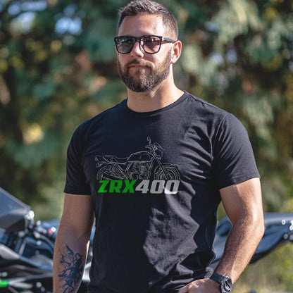 Kawasaki ZRX 400 ( ZR400E ) T-Shirt - Motorcycle Tee Shirt for Riders
