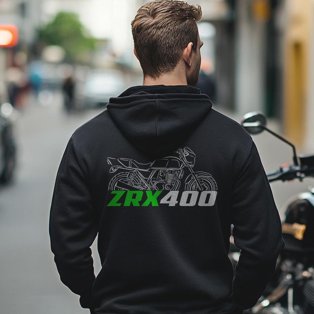 Kawasaki ZRX 400 ( ZR400E ) Inspired Hoodie - Motorcycle Sweatshirt for Riders