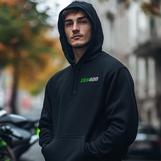 Kawasaki ZRX 400 ( ZR400E ) Inspired Hoodie - Motorcycle Sweatshirt for Riders