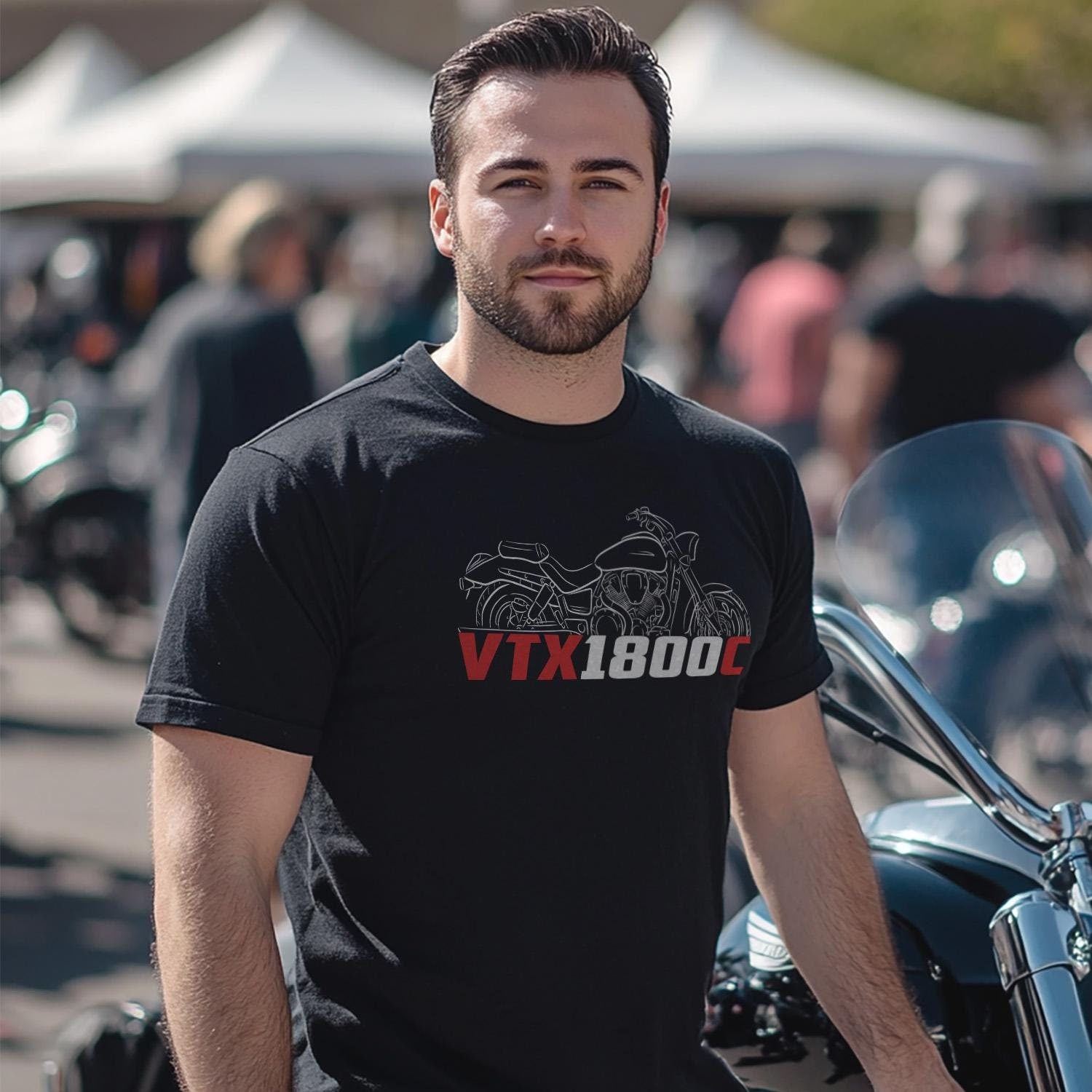 Honda VTX 1800 | C | F | N | R | S & T Inspired T-Shirt - Motorcycle Tee Shirt for Riders