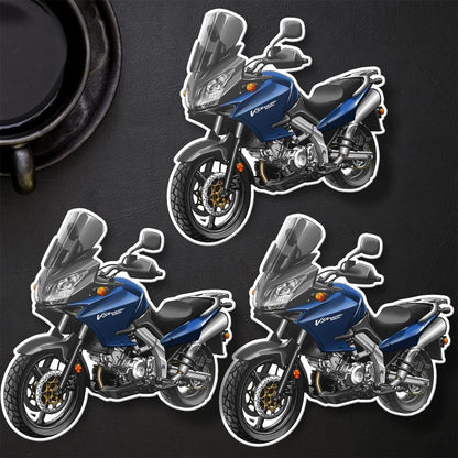 Suzuki V-Strom 1000 2002-06 Inspired Stickers - Set of 3 Biker Motorcycle Decals
