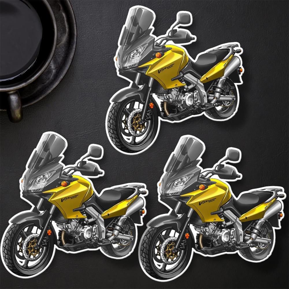 Suzuki V-Strom 1000 2002-06 Inspired Stickers - Set of 3 Biker Motorcycle Decals
