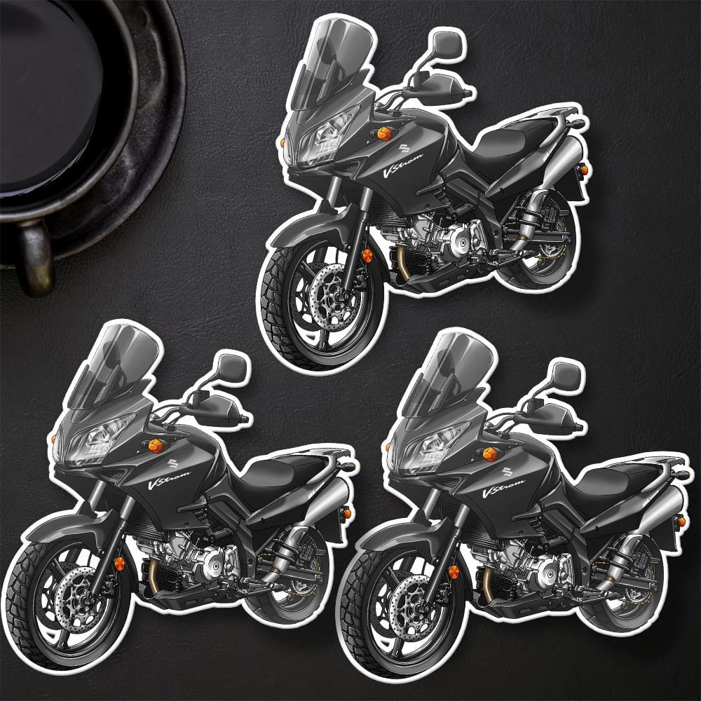 Suzuki V-Strom 1000 2002-06 Inspired Stickers - Set of 3 Biker Motorcycle Decals