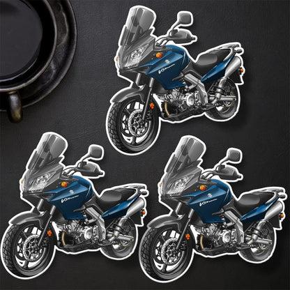 Suzuki V-Strom 1000 2002-06 Inspired Stickers - Set of 3 Biker Motorcycle Decals