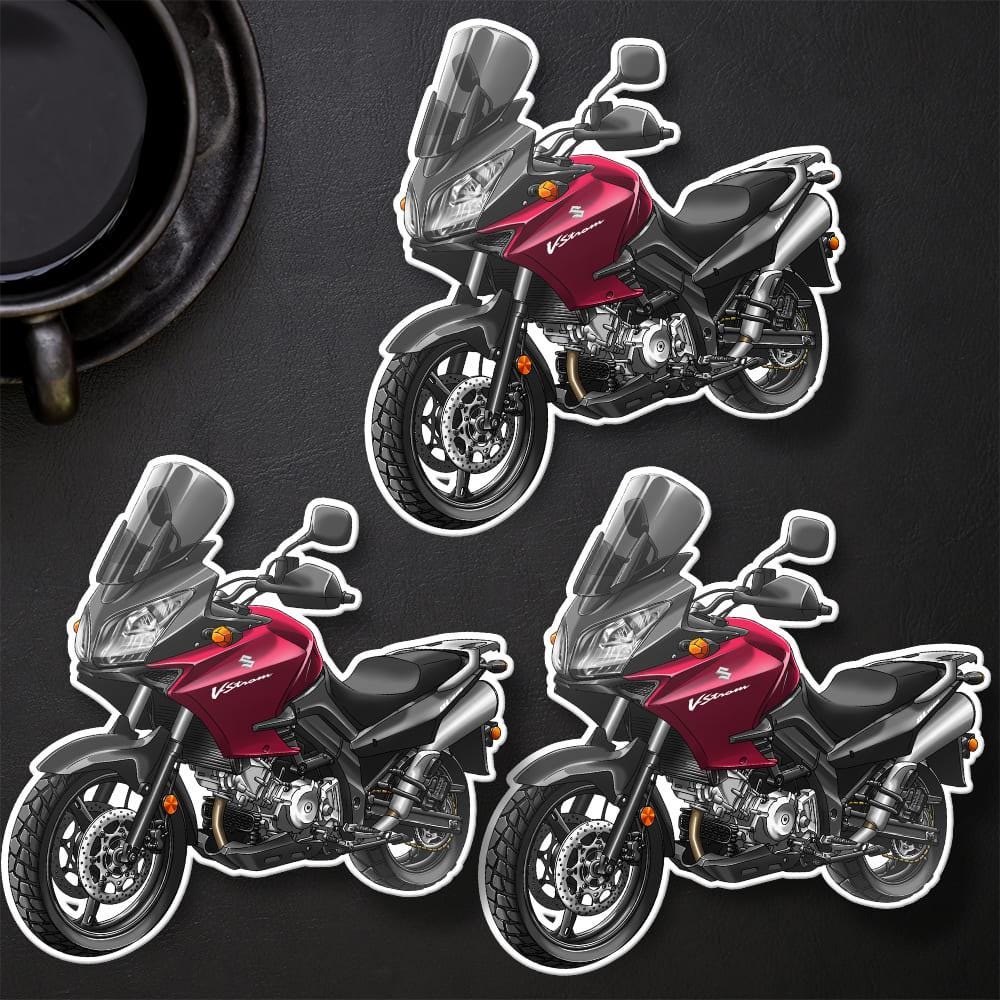 Suzuki V-Strom 1000 2002-06 Inspired Stickers - Set of 3 Biker Motorcycle Decals