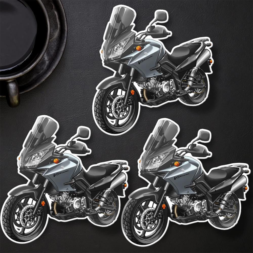 Suzuki V-Strom 1000 2002-06 Inspired Stickers - Set of 3 Biker Motorcycle Decals