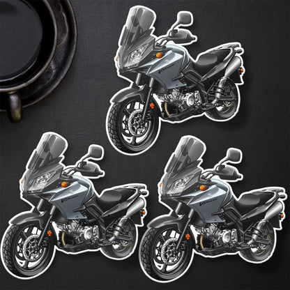 Suzuki V-Strom 1000 2002-06 Inspired Stickers - Set of 3 Biker Motorcycle Decals