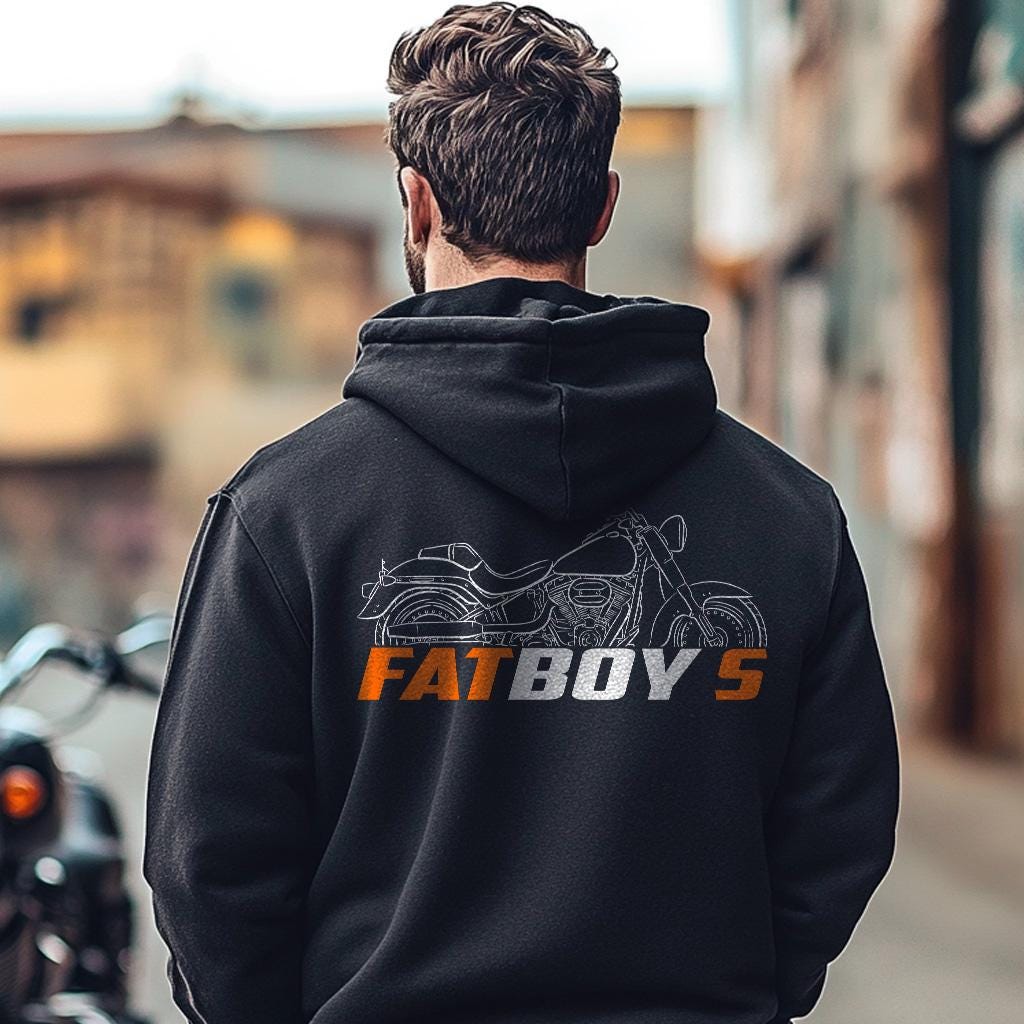 Harley-Davidson FLSTFBS Softail Fat Boy S 2016 - 2017 Inspired Hoodie - Biker Motorcycle Sweatshirt