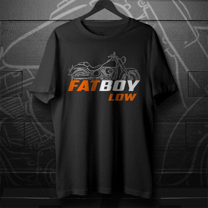 Harley-Davidson FLSTFB Softail Fat Boy Lo Inspired T-Shirt - Biker Motorcycle Tee Shirt