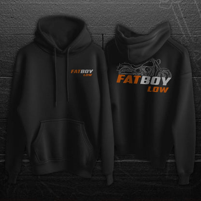 Harley-Davidson FLSTFB Softail Fat Boy Lo Inspired Hoodie - Biker Motorcycle Sweatshirt