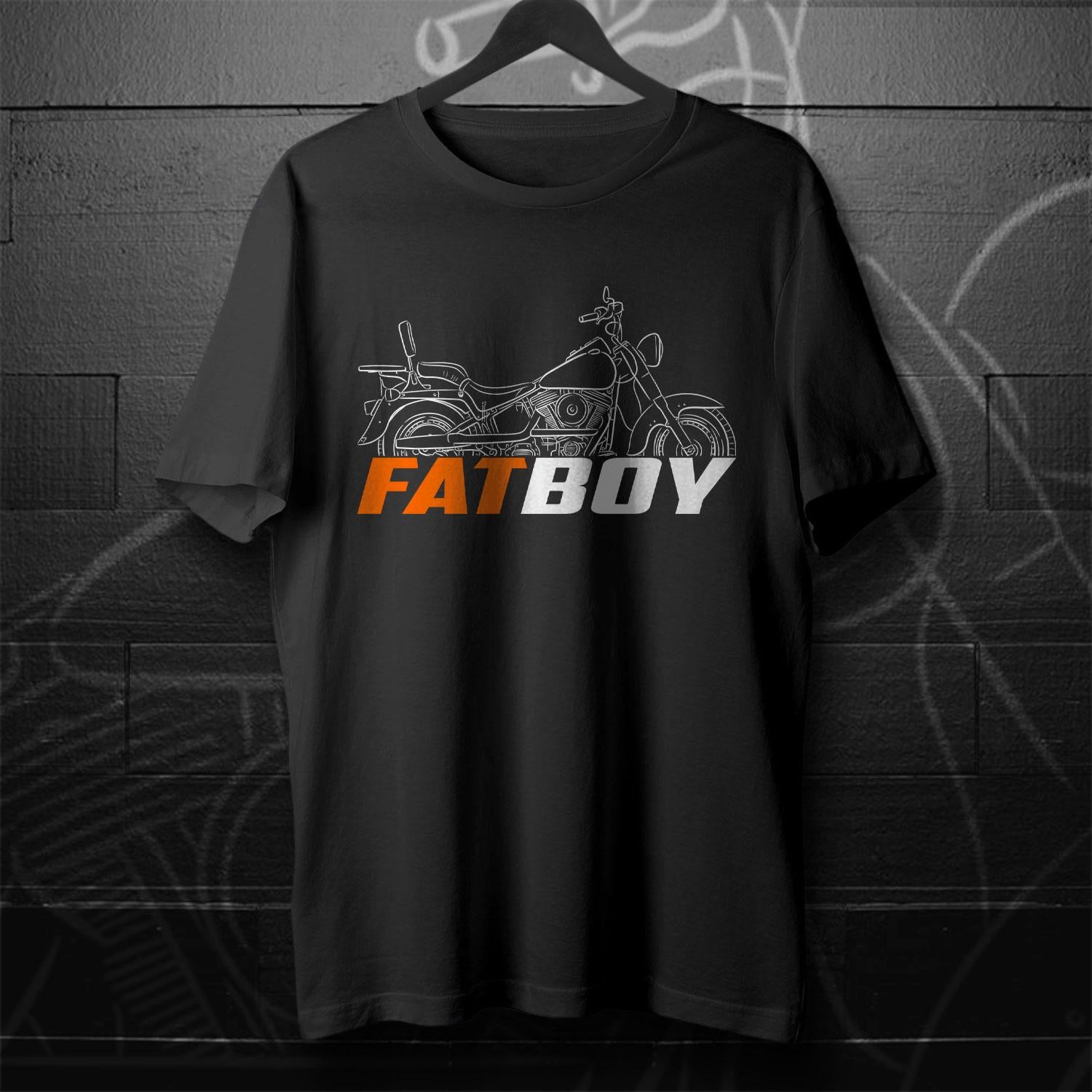 Harley-Davidson FLSTF Fat Boy 1990 - 1999 Inspired T-Shirt - Biker Motorcycle Tee Shirt