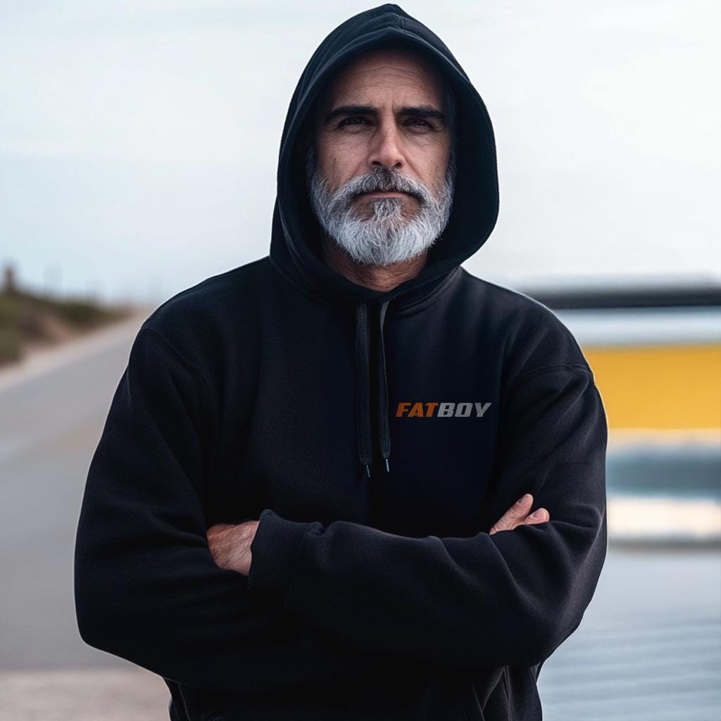 Harley-Davidson FLSTF Fat Boy 1990 - 1999 Inspired Hoodie - Biker Motorcycle Sweatshirt