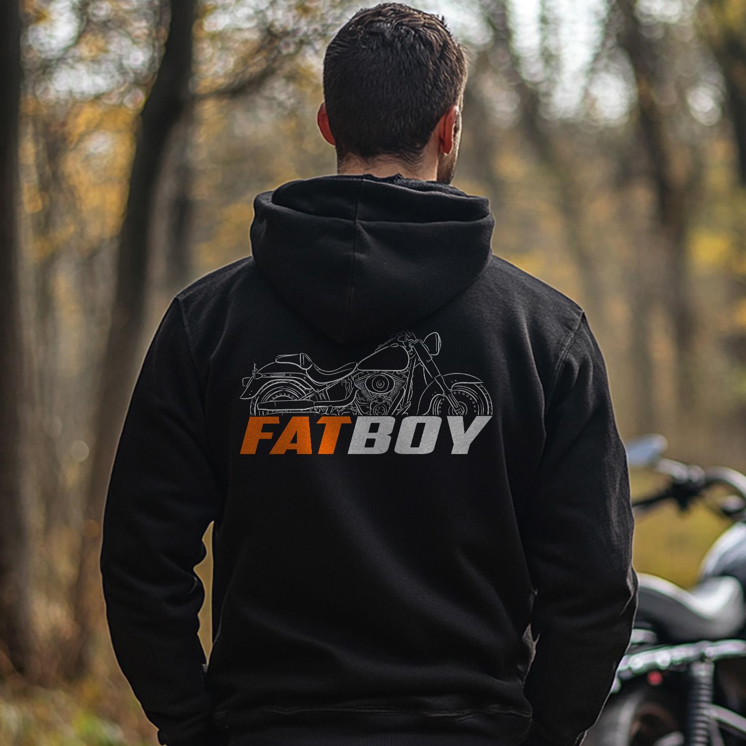 Harley-Davidson FLSTF & FLSTFI Fat Boy 2000 - 2017 Inspired Hoodie - Biker Motorcycle Sweatshirt