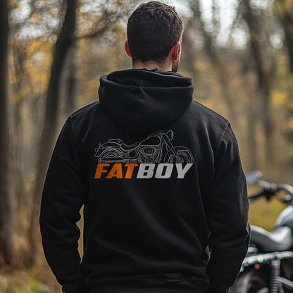 Harley-Davidson FLSTF & FLSTFI Fat Boy 2000 - 2017 Inspired Hoodie - Biker Motorcycle Sweatshirt